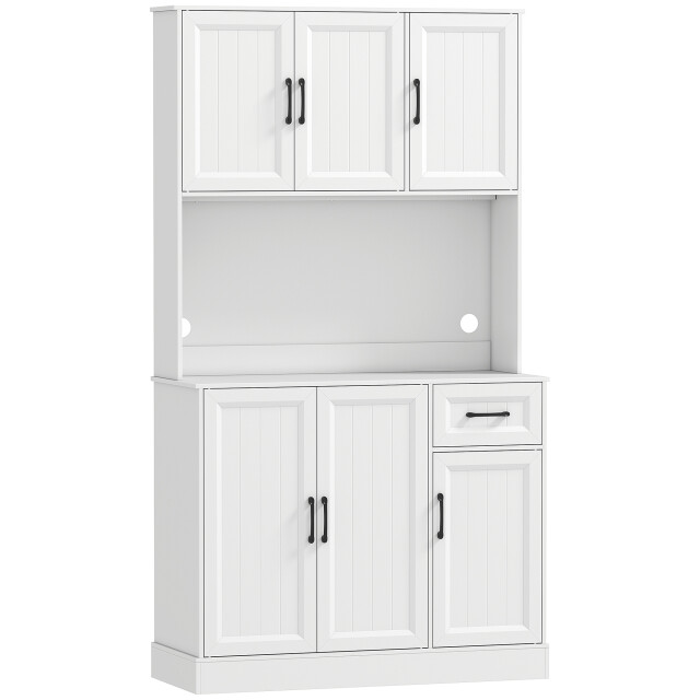 4goodz Keukenkast voorraadkast met werkblad verstelbare planken - 3487070 large