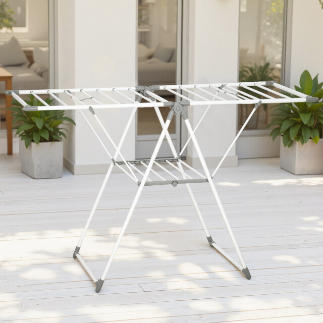 4goodz Opvouwbaar droogrek verstelbaar inklapbaar 156x61x97cm - 3486371 large