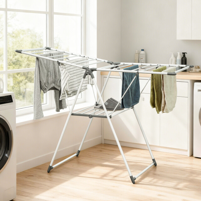 4goodz Opvouwbaar droogrek verstelbaar inklapbaar 156x61x97cm - 3486371 large