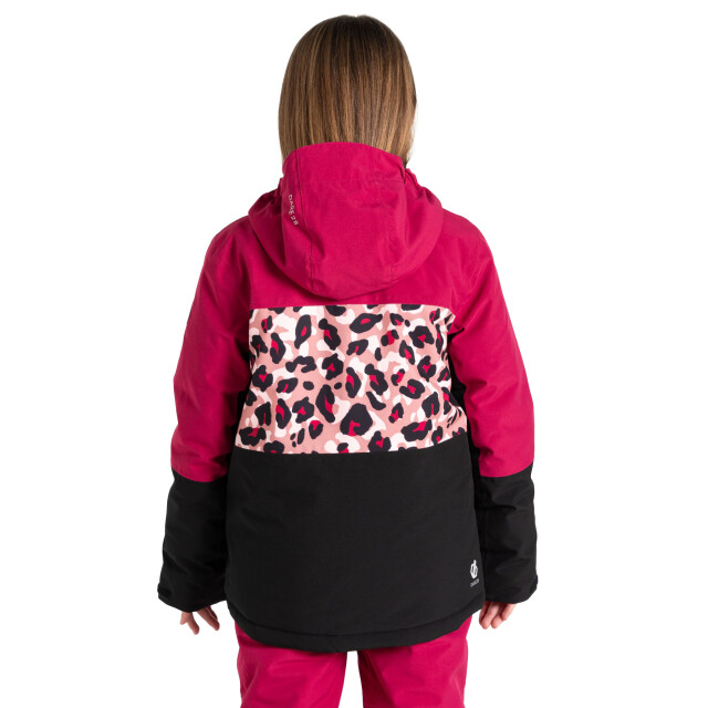 Dare2b Kinder/kids traverse ii cheetah print ski jas UTRG11158_berrypinkdustyrose large