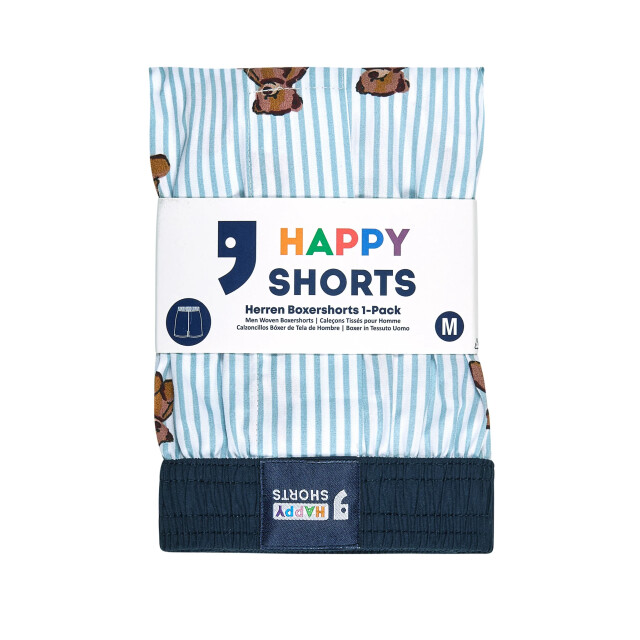 Happy Shorts X wijde boxershorts heren beren gestreept HS-X-1323 large