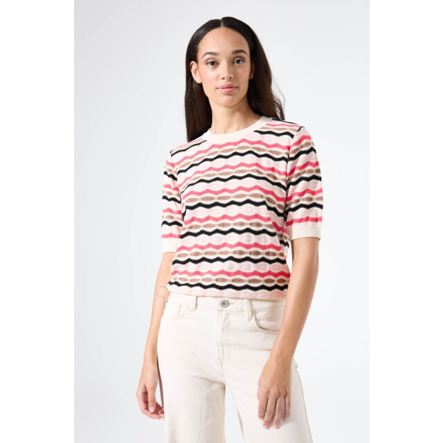 Garcia Jeans Trui aop ecru dessin 4219.08.0020 large