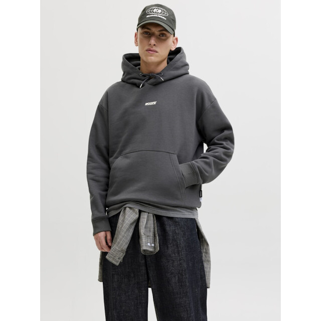 Jack & Jones Jcoclub backprint sweat hood antraciet 5209.85.0009 large