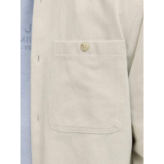 Jack & Jones Jprblurayle linen bl. solid ls shirt sn ecru dessin 5309.08.0015 large