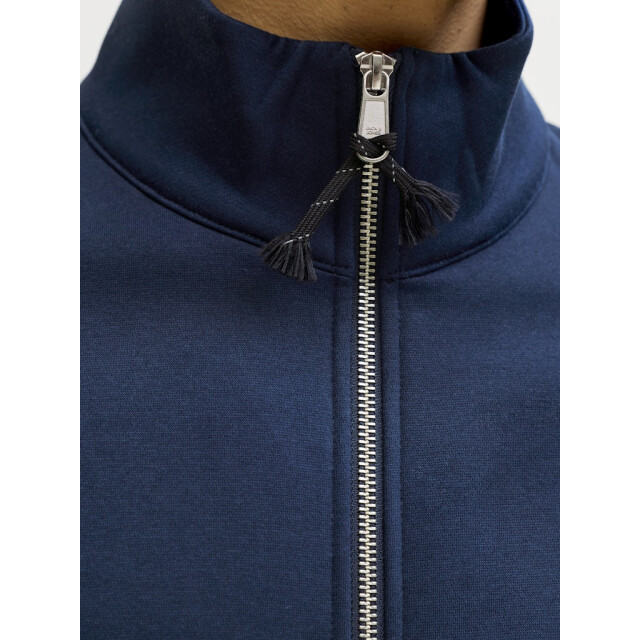 Jack & Jones Jprblufrankie sweat zip high neck smu navy 5239.37.0016 large