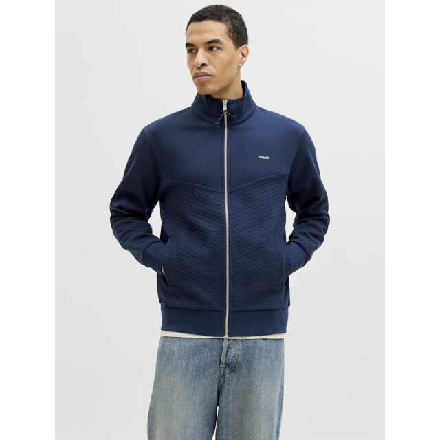 Jack & Jones Jprblufrankie sweat zip high neck smu navy 5239.37.0016 large