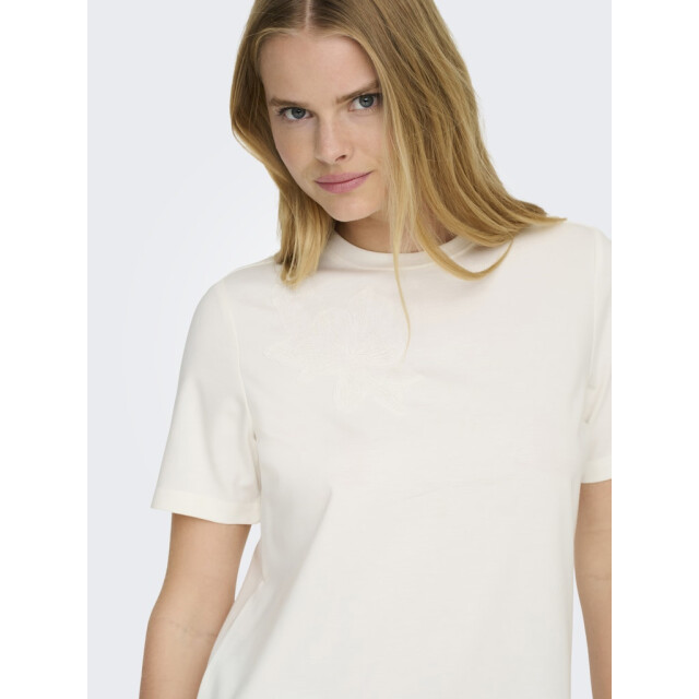 Only Onlsophia ss embroidery t-shirt box jrs off-white 4339.02.0125 large