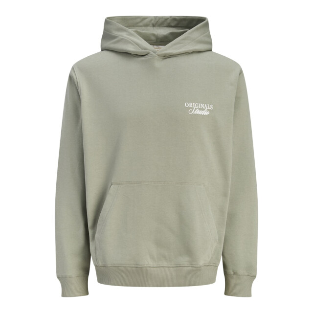 Jack & Jones Jornorrebro typo back sweat hood sn olijf 5209.22.0046 large