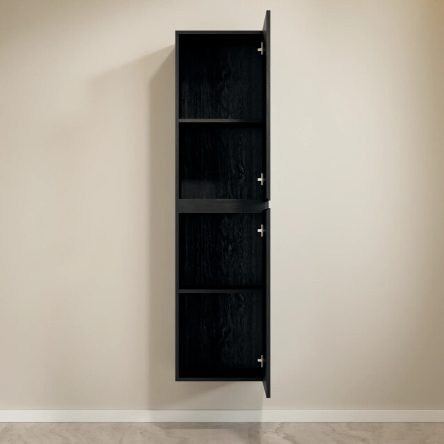 Mirlux Kolomkast ruvo 150cm zwart eiken 3487635 large