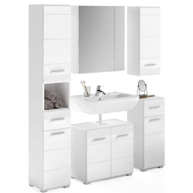 Furnilux Linus badkamerkast wandmontage 1 deur hoogglans 3487901 large