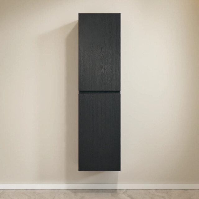 Mirlux Kolomkast ruvo 150cm zwart eiken 3487635 large