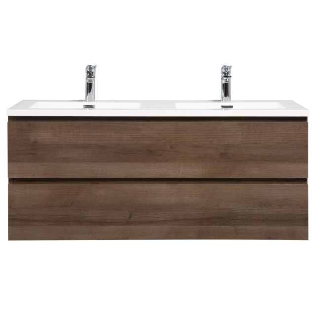 Badplaats Badkamermeubel set angela 120 cm bruin badmeubel met 3487994 large