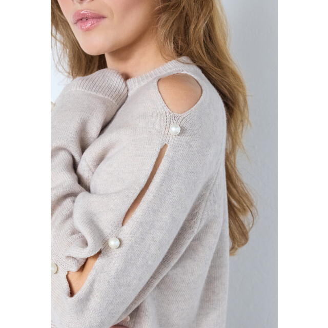 Co'Couture Cc rowan pearl sleeve knit CC Rowan Pearl Sleeve Knit/199 Bone large