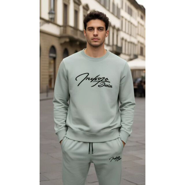 Indigo Denim Denim joggingpak heren sage ID-077 large