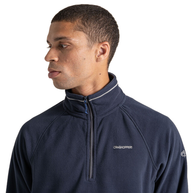 Craghoppers Heren corey vi half zip fleece top UTCG1466_darknavybluenavymarl large