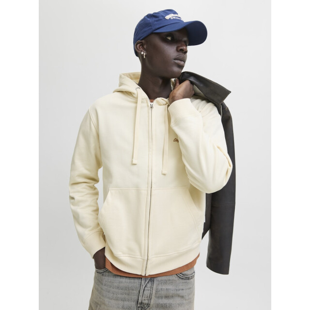 Jack & Jones Jornorrebro emb sweat zip hood noos ecru 5239.03.0005 large