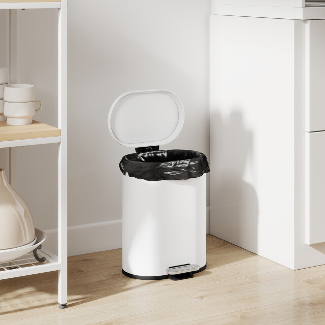 4goodz Afvalemmer 12l pedaalemmer met deksel binnenemmer soft-close - 3488792 large