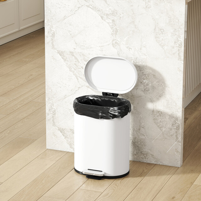 4goodz Afvalemmer 12l pedaalemmer met deksel binnenemmer soft-close - 3488792 large