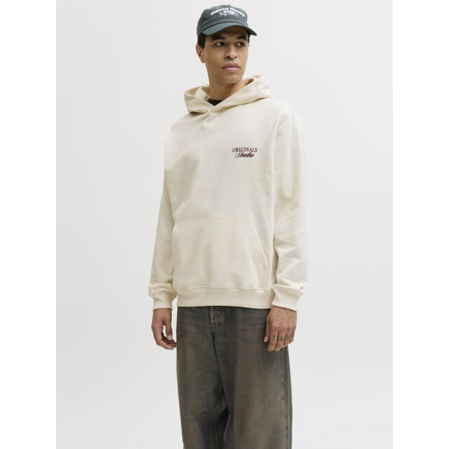 Jack & Jones Jornorrebro typo back sweat hood sn ecru 5209.03.0009 large