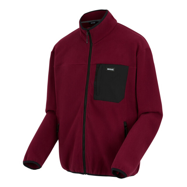 Regatta Heren frankie full zip fleecejack UTRG11055_darkmaroon large