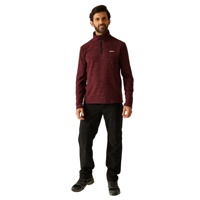 Regatta Heren thompson marl half zip fleecejack UTRG12347_darkmaroon large