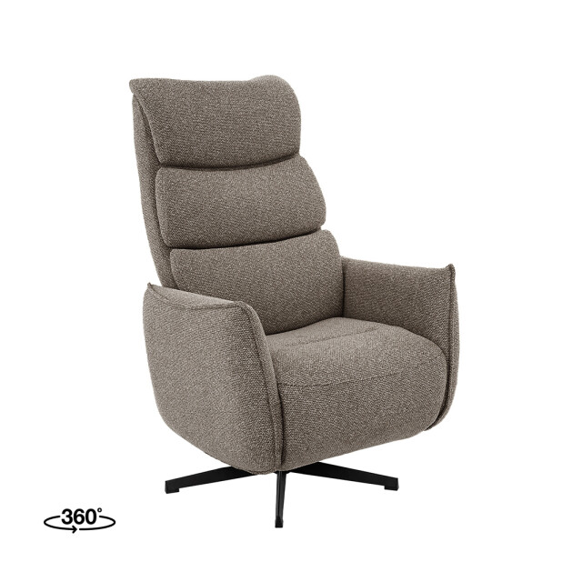 Label51 Fauteuil goteborg mushroom royal boucle 2-motorig 75x85x118 cm 3491192 large