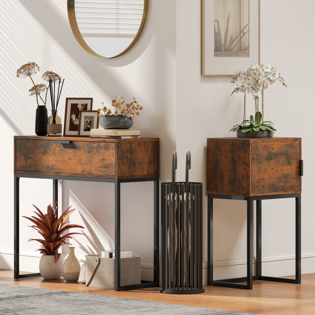 4goodz Sidetable consoletafel industrial smal 30x40x76 cm - 3488788 large