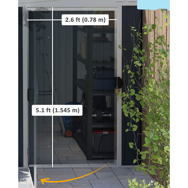4goodz Metalen gereedschapsschuur voor tuingereedschap met raam donker 3476289 large