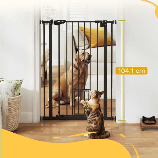 4goodz Uitschuifbaar traphek 74-80 cm voor huisdieren - 3491113 large