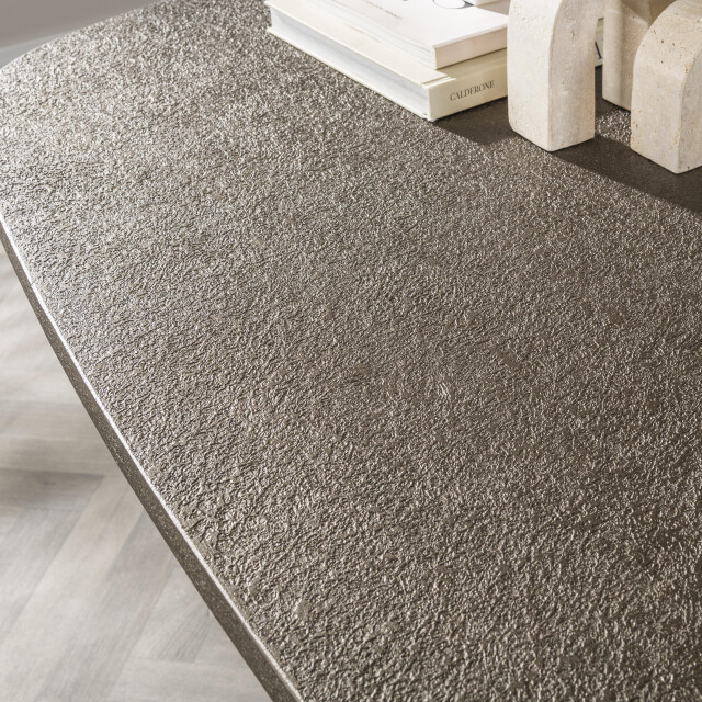 Hoyz eettafel bronvik deens ovaal 215 cm brons liquid metal 3491246 large