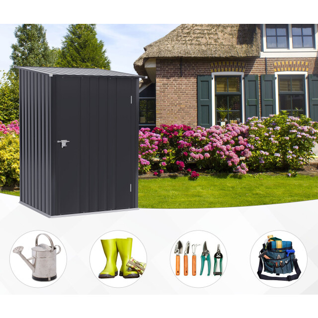 4goodz Tuinhuis van metaal 0.92 m² metalen tuinhuisje voor balkon en terras - 3490919 large