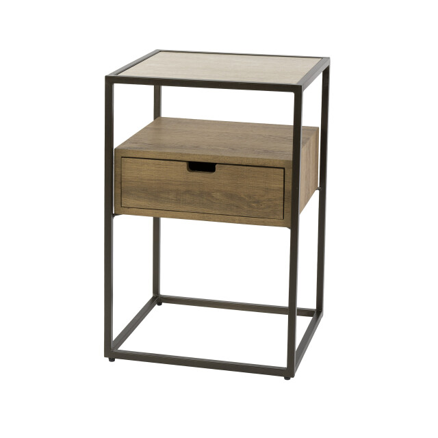 Hoyz nachtkastje cassetto 1 lade keramiek travertin 3491376 large