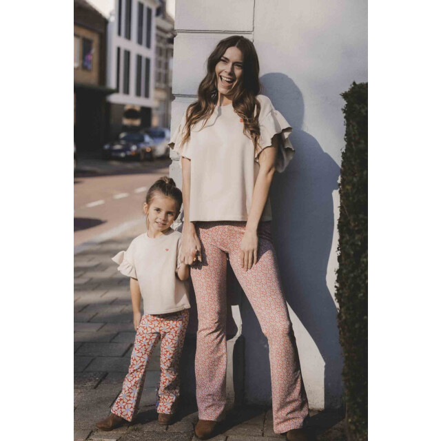 Looxs Revolution Lxs flared broekje big flower voor dames in de kleur 2512-9638-828 large