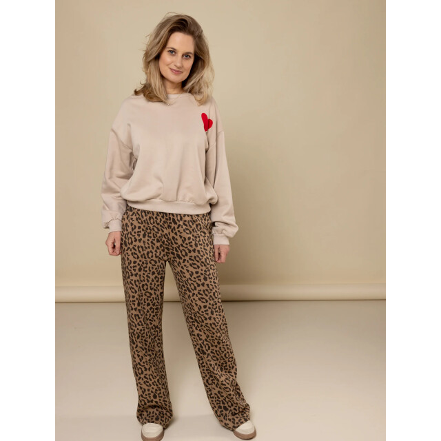 Looxs Revolution Lxs sweat broek leopard voor dames in de kleur 2532-9634-924 large