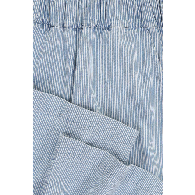 Looxs Revolution Lxs striped denim wide leg bleach blue voor dames in de kleur 2511-9601-914 large