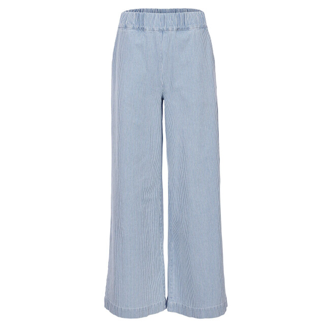 Looxs Revolution Lxs striped denim wide leg bleach blue voor dames in de kleur 2511-9601-914 large