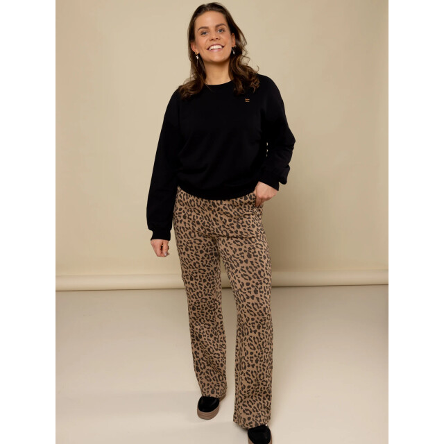 Looxs Revolution Lxs sweat broek leopard voor dames in de kleur 2532-9634-924 large