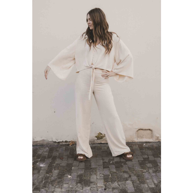 Looxs Revolution Lxs viscose / linnen wide leg voor dames in de kleur 2513-9682-385 large