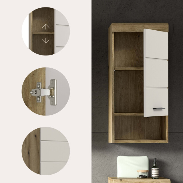 Furnilux Hangkast scout in evoke eiken / kasjmier 3254813 large