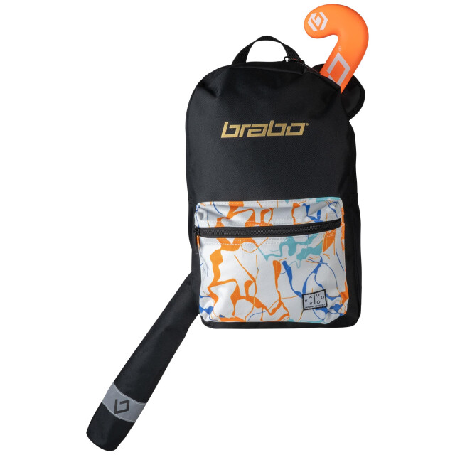Brabo backpack force black/marble white hockey rugzak - 070972_999-ONESIZ large