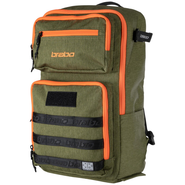 Brabo backpack traditional d. gn/orange hockey rugzak - 070970_349-ONESIZ large