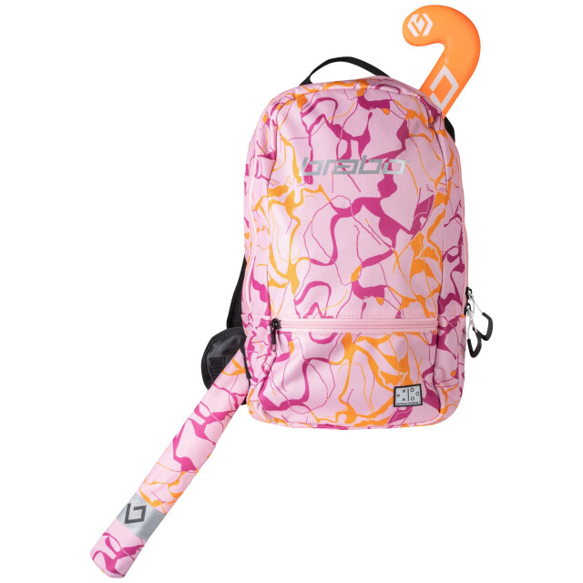 Brabo backpack fun marble pink hockey rugzak - 070965_705-ONE large