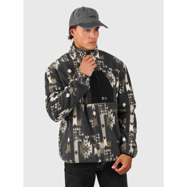 Brunotti kelstyn-print men fleece skipully met rits heren - 070300_500-M large
