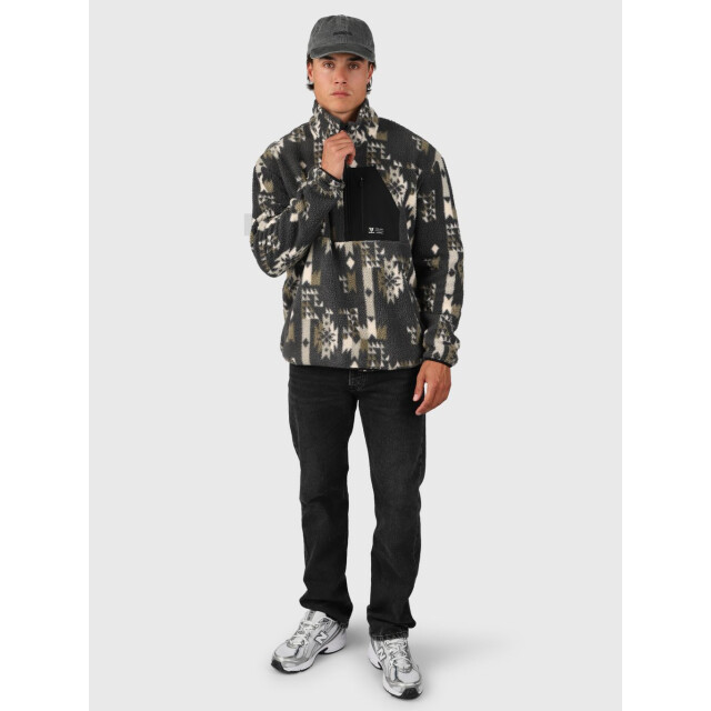 Brunotti kelstyn-print men fleece skipully met rits heren - 070300_500-M large