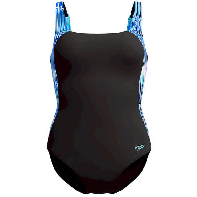 Speedo eco lunalustre 1p blu/grn wedstrijd badpak dames - 069855_995-40 large