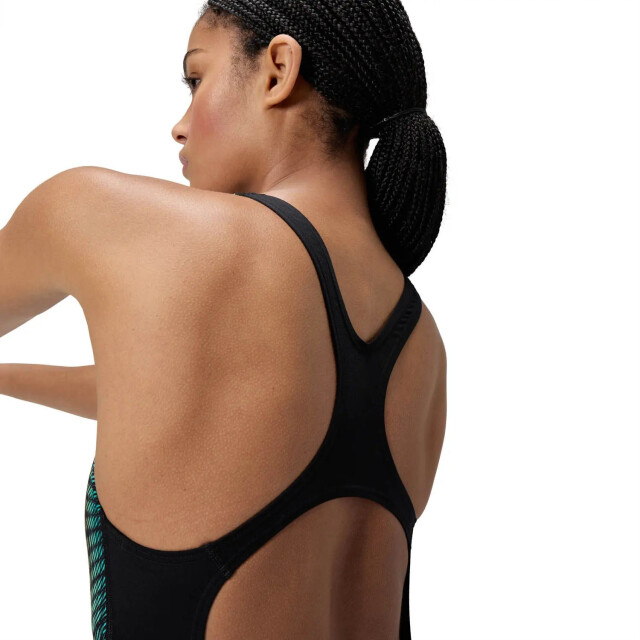 Speedo eco+ dig placem medalist bla/grn wedstrijd badpak dames - 069850_995-40 large