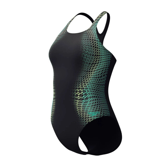 Speedo eco+ dig placem medalist bla/grn wedstrijd badpak dames - 069850_995-40 large