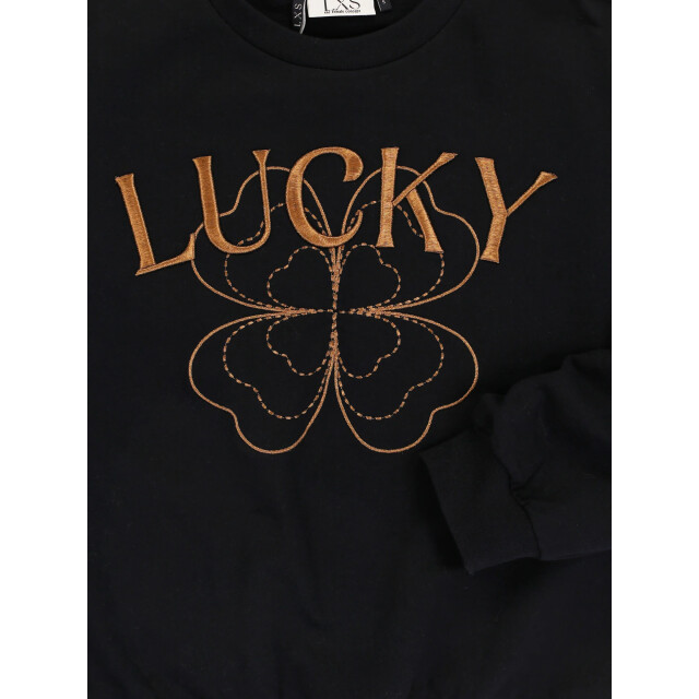 Looxs Revolution Lxs sweater graphite lucky voor dames in de kleur 2531-9308-094 large