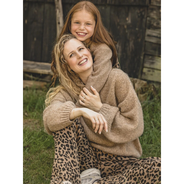 Looxs Revolution Lxs gebreide trui clay voor dames in de kleur 2531-9340-049 large