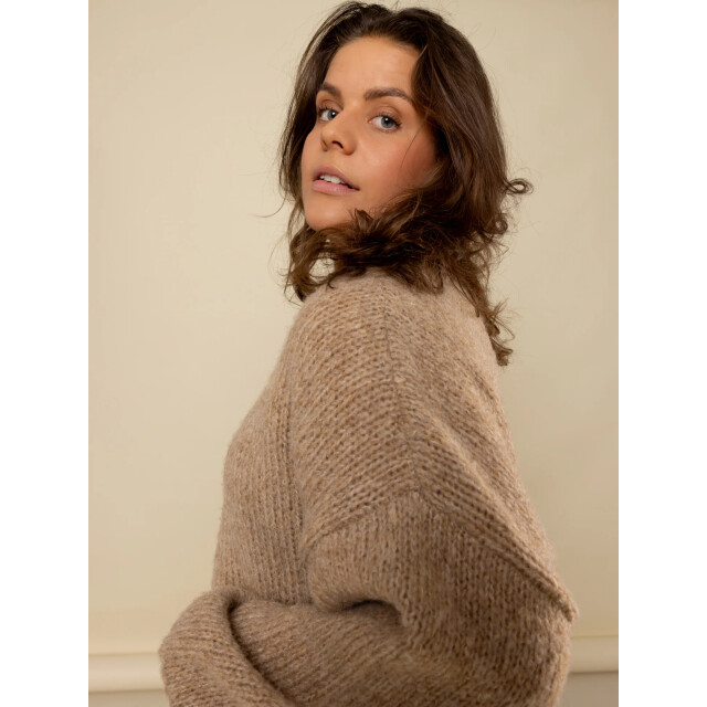 Looxs Revolution Lxs gebreide trui clay voor dames in de kleur 2531-9340-049 large